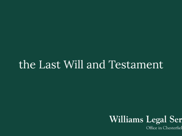 the Last Will and Testament